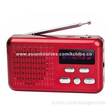 FM/MW/SW Radio with MP3 Player, Rechargeable Battery, Sized 430x285x300mm